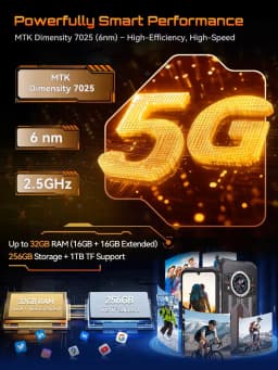 [Ship From UK] Cubot KingKong 11 Rugged Smartphone 5G 10200mAh 32GB(16+16) 256GB 108MP 6.72'' Mobile Phone Android 15 Cellphones