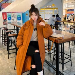 Thick -30 Degree Parka Women Winter Long Over-the-knee Down Jacket Female Loose Hooded Winter Jacket