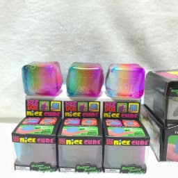 NeeDoh Rainbow Cube Squishy Fidget Toy Blind Box Stress Relief Sensory Cube Fingertip Release Stress Reliever