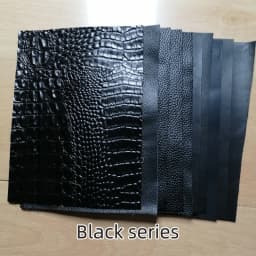 Leather Scraps for DIY Practice, Cowhide Scraps, Colored Two-Layer Leather Fabric 20x30cmx5pcs