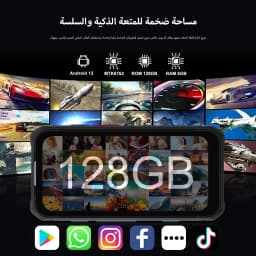 SERVO TANK500 4G LTE Mini Rugged Smartphone Android 12 OS 6GB+128GB PTT WiFi Dual SIM Card IP68 Waterproof Small Smart Cellphone