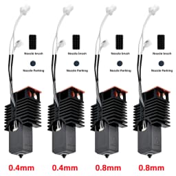 Nano-Coating Upgraded Hotend For Snapmaker U1 Hot End 0.2 0.4 0.6 0.8mm 24V48w Ceramic Block Kit High Flow J Head For u1 printer
