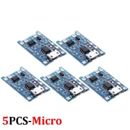 1-20Pcs Type C/Micro USB Charging Board Connector Plug for 18650 Lithium Battery USB C 5V 1A Charger Module With Protection