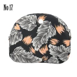 TANQU New Floral Composite Twill Cloth Waterproof Inner Lining Insert Zipper Pocket for O Bag Obag Moon Light for O Moon Light