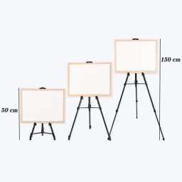Foldable Portable Metal Sketch Easel Stand Metal Material 50-150CM Adjustable For Outdoor Painting 33*10cm Tray Optional
