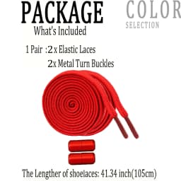 1 Pair No Tie Shoe Laces Colorful Buckle Flat Shoelaces Colorful Fashion Without Ties Elastic Laces Sneaker Kids Adult Widened