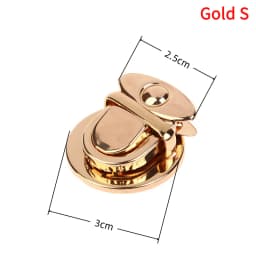 1PCS Mini Oval Twist Lock Metal Closure Buckle Turn Locks For Purse Wallet Women's Handbag Shoulder Bag Accessories
