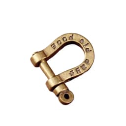 2Pcs Brass Horseshoe Buckle Keychain Personalized Letter Buckle Decorative Buckle DIY Car Keychain Accessories