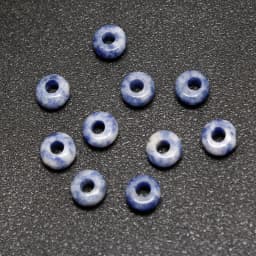10Pcs Natural Crystal Agate Stone Big Hole Beads Abacus Spacer Beads Crafts Supplies for Jewelry Making DIY Bracelet Accessories