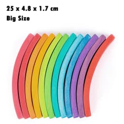 Kids Rainbow Building Blocks Wooden Toys Constructor Stacking Games Droplets Cones Mushrooms Montessori Materials Education Toys