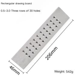 1PC Tungsten Carbide Wire Drawplate for Jewelry Making Round Rectangle Hexagon Oval Square Shape , Jewelry Tool
