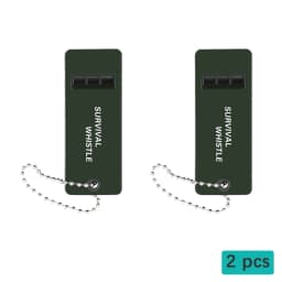 2/5pcs 3-frequency Survival Whistle Outdoor High Decibel Survival Whistle for Hiking, Camping, Hunting Light-weight Whistle