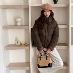 American Plaid Patchwork Puffer Jacket Women Winter Thick Stand Collar Short Parkas Woman Korean Casual Preppy Style Outerwear