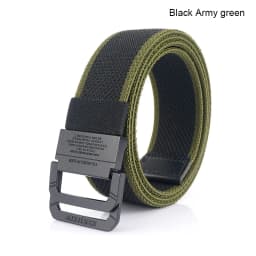 Canvas Belt For Men Simple Alloy Button Nylon Mens Tactical Belt Outdoor Hunting Multifunctional Casual Military Belt 3.8cm Wide