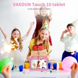 PRITOM Android 13 Tablet for Kids 10 inch Octa-Core, 64GB RAM 1TB TF Card Expandable, Parental Control, Dual Camera, WiFi