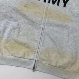 Grailz Project G/R Vintage Distressed Fade-Washed Vintage-Look Zipper Hoodie Oversized High-Street Deconstructed Sweatshirt