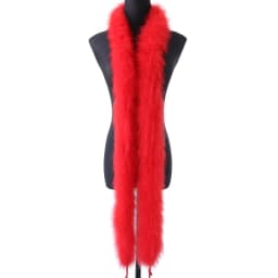 50 Grams Soft Leather Powder Turkey Feather Boa 2 Yards Natural Turkey Plumes Scarf for Party Costume Clothing Shawl Decoration