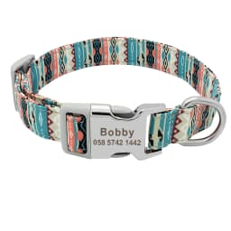 Custom Dog Collar Personalized Pet Dog ID Name Tag Accessories Collars Small Medium Large Nylon Engraved Puppy Dogs Collars S-L