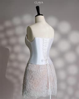 Tokyo Customized White Strapless Wedding Dresses Sleeveless Elegant Mini Bridal Gowns 2025 Back Lace-Up Mermaid Wedding Gowns
