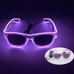 New Party Glasses Luminous Colorful LED Glasses Lighting Up Nightclub DJ Bar Music Dance Party Young Man Children Birthday Gift
