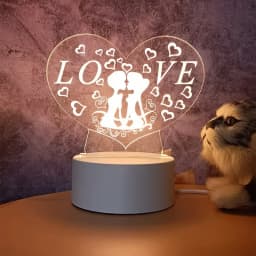 3D Lamp Acrylic LED Night Lights Bear Dinosaur Child Night Light Led for Bedroom Decoration Christmas Decor Wedding Party Favors