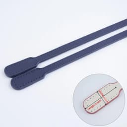New 1 Pair Hand Sewn Stitched Genuine Leather Bag Straps Handles Replacements Cowhide Hand-Stitched Handmade Underarm Strap