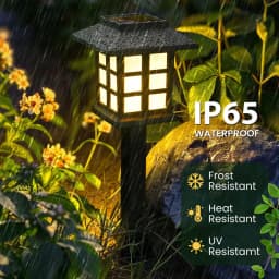 8 Pack Solar Pathway Lights Outdoor Waterproof LED for Garden Yard Patio Walkway Driveway Landscape Lawn Lamp Auto On Decor