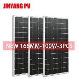 100W 200W 300W 400W Solar Panel 18V Rigid Glass Photovoltaic Panel Monocrystaillne Solar Cell For 12V/24V Battery Charger