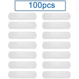100Pcs/Pack Transparent Wound Adhesive Plaster Anti-Bacteria Band Aid Bandages Sticker Home Travel First Aid Kit