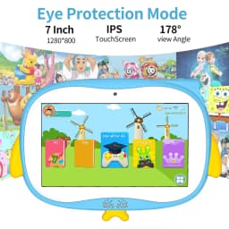 2026 New Cartoon Pattern 7 Inch Kids' Tablets Android Learning Education Tablet PC Kids-Proof Protective Case Tablet 4000mAh