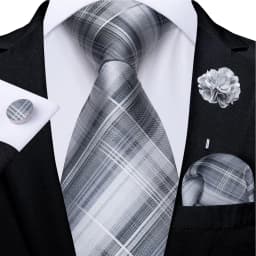 Floral Pink Ties For Men Wedding Party Man Tie Handkerchief Brooch Cufflinks Set Men Accessories Gravata