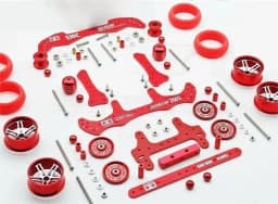 MA AR FMA Chassis Upgrade Aluminum Alloy Base Fiberglass Front & Rear Parts Mini 4WD Upgrade Kit Tuning Damping Stabilizer Set