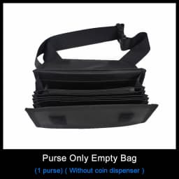 Multi Pocket Driver Waiter's Purse Waist Wallet 8 Slots Euro Coin Dispenser Coin Holder Sorter Collector Fanny Pack Cash Receipt