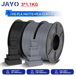 JAYO 3.3KG High Speed Matte  PLA=PLA Classic Filament 1.75mm 30mm/s - 600mm/s Print Range High Flow Speedy PLA Printer Filament
