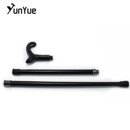Matte Black Curve Line Type Walking Cane Lady Fashion Decorative Walking Stick Gentleman Vintage Elegant Cane Cosplay Props 93cm