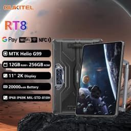 Oukitel RT8 Rugged 20000mAh Tablet 11" FHD+ Display 6GB+256GB Helio G99 Tablet 48MP Camera Tablets PC 33W Android 13