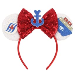 Cartoon Cute Mouse Ears 25th Anniversary Commemoration DIY Mouse Ears Magic Cruise Sparkle Bow DIY Headwear Adults Hairbands