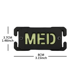 Molle EDC Identify Safety Outdoor Mark Strip Patch Umbrella Blood Type Nuclear Radiation Cat Eyes Tactical Equipment Accessorry