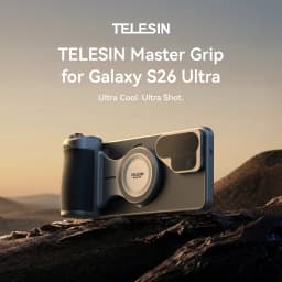 TELESIN Master Grip Kit for SAMSUNG S26 Ultra Magnetic Phone Camera Grip 3200mAh Battery Wireless Charging ND Filter Fill light