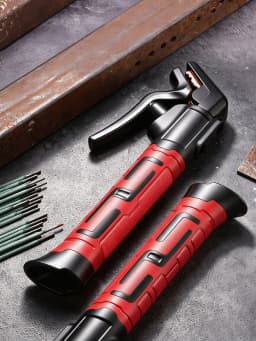 Bent Head Welding Tongs Electrode Holder Heat Resistant Copper Clamp Ergonomic Insulated Handle For Motorcycle Joining Tool