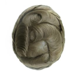 Gloryhair-NG Super Thin Skin Men Toupee 0.02-0.03mm V Loop Natural Hairline 90% Density Invisible Male Hair Unit Wig