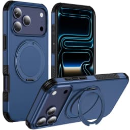 For Magsafe Case For iPhone 18Pro 15 14 13 12 16 17 18 Pro Max 16e Magnetic Wireless Charging Ring Stand Anti-slip Bumper Cover