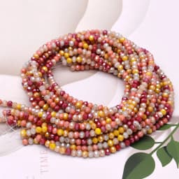 New Mixed AB color 2mm Czech crystal Glass Beads Rondelle Faceted Crystal Beads Needlework Loose Spacer Beads for Jewelry Making