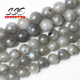 Natural Black Labradorite Stone Beads Round Larvikite Beads For Jewelry Making DIY Bracelet 4 6 8 10 12MM 15" Strand Wholesale