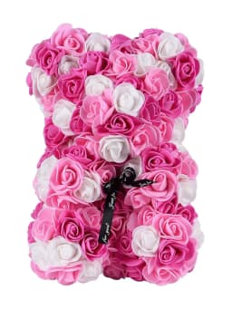 1pc 25m Artificial Flower Eternal Rose Teddy Bear for Mom Mother's Day Birthday Valentine's Day Anniversary Gifts & Decorations