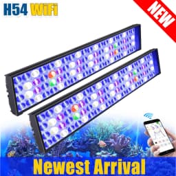 NEW PopBloom WiFi Led Aquarium Light, Full Spectrum Marine Aquarium Lamp For 60-240cm Reef Corals Seawater Led Fish Tank Lights