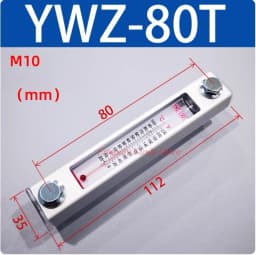 Aluminum Shell Hydraulic Tank Fluid Level Gauge Oil Level Gauge Water Level Gauge Oil Standard Water Thermometer YWZ 50T-500T