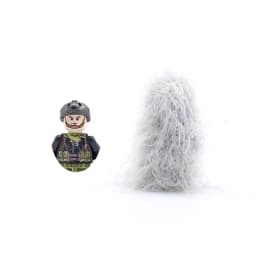 Mini Action Figures Grassland Snow Camouflage Suit Soldier Military MOC City Police Accessories Parts Blocks Children Toys