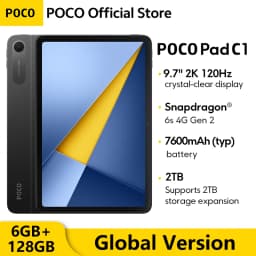Global version POCO Pad C1 Tablet Snapdragon® 6s 4G Gen 2 Mobile Platform 9.7" 2K 120Hz display 8MP 7600mAh Wi-Fi