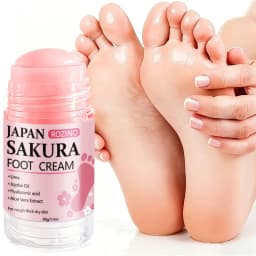[Super Anti-Cracking] Sakura 60% Urea + 2% Salicylic Acid Hand and Foot Stick Plus+, Super Anti-Cracking Hand and Foot Cream Stick, Moisturizes from Within in 5 Minutes, Fast Results, 72-Hour Deep Hydration, Locks in Moisture, Prevents Cracking, Protects Skin Barrier, Smoothes Skin, Leaves It Smooth and Flawless, Improves Skin Elasticity, Presents a Healthier Skin, Suitable for Extremely Dry, Cracked, and Rough Hands and Feet, Stick Design